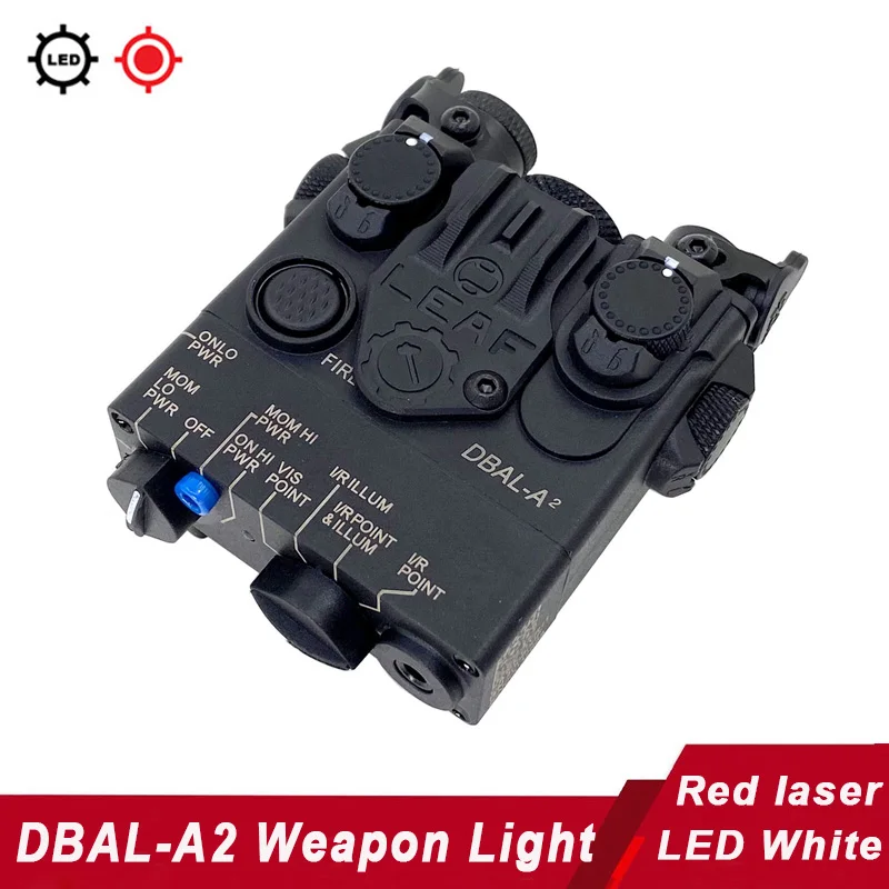 

Tactical DBAL-A2 LED Weapon Light Integrated with Visible Red Laser Hunting Flashlight AR15 Rifle Lights Picatinny Mount