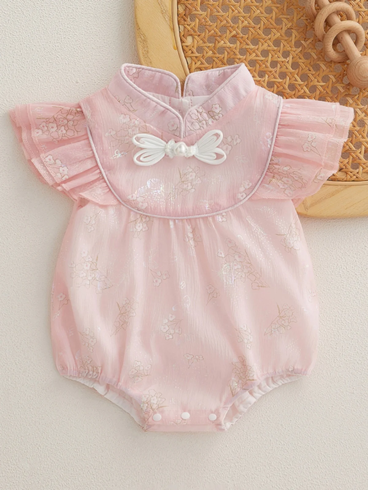 

Summer Baby Clothes Traditional Chinese Onesie for Newborn Girls 00 Days Birthday Ceremony Dr High Waist ort ...