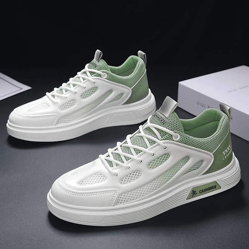 

Мужская обувь в сетку, обувь для скейтбординга, повседневная обувь, стильная обувь на массивной подошве, дышащая, универсальная модная мужская обувь