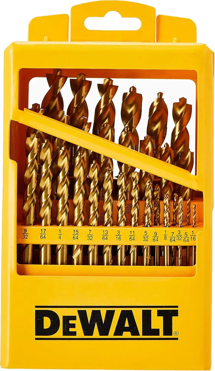 

29-Piece Titanium Nitride Coated Drill Bit Set with Pilot Point for Precision Drilling