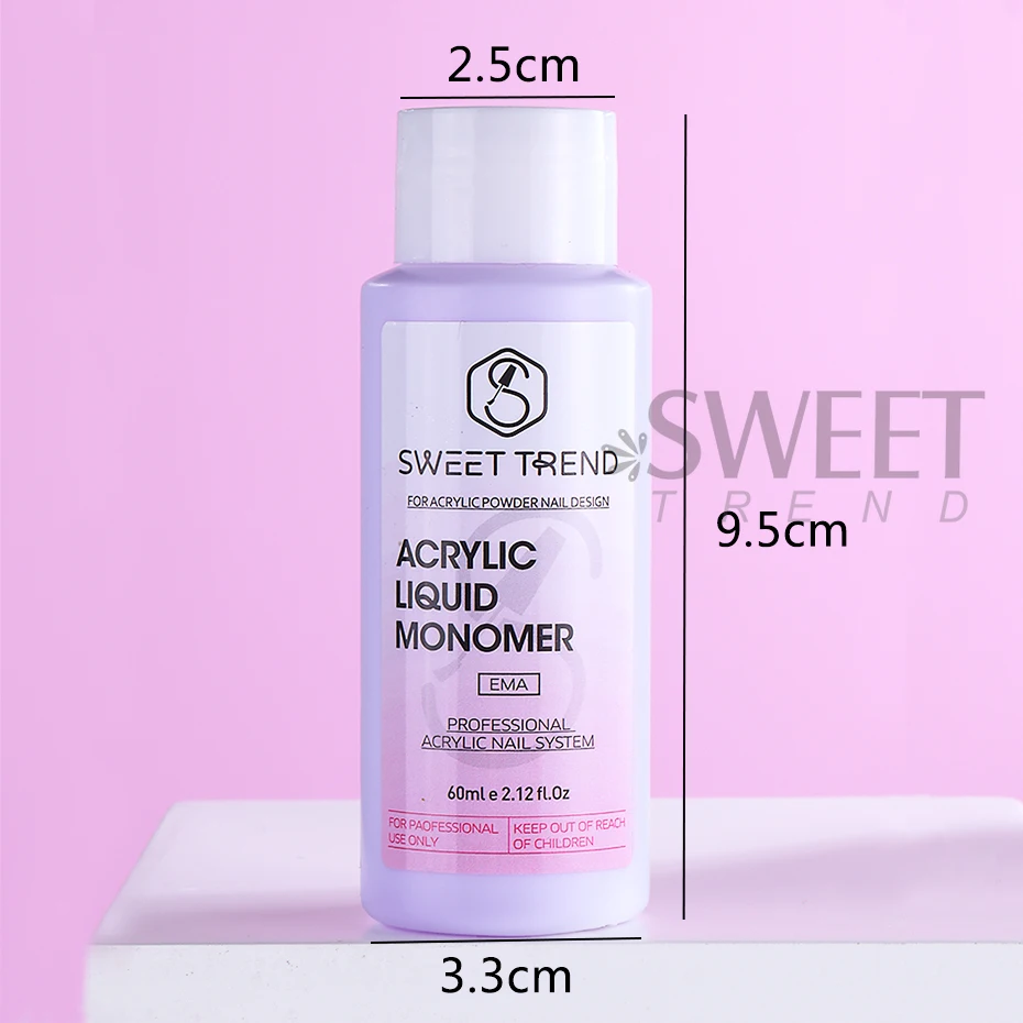 60 ミリリットルモノマーアクリルネイル液体プロフェッショナルネイルアートエクステンション彫刻ネイル用品 DIY クリスタル液体サロンマニキュアツール ﻿
