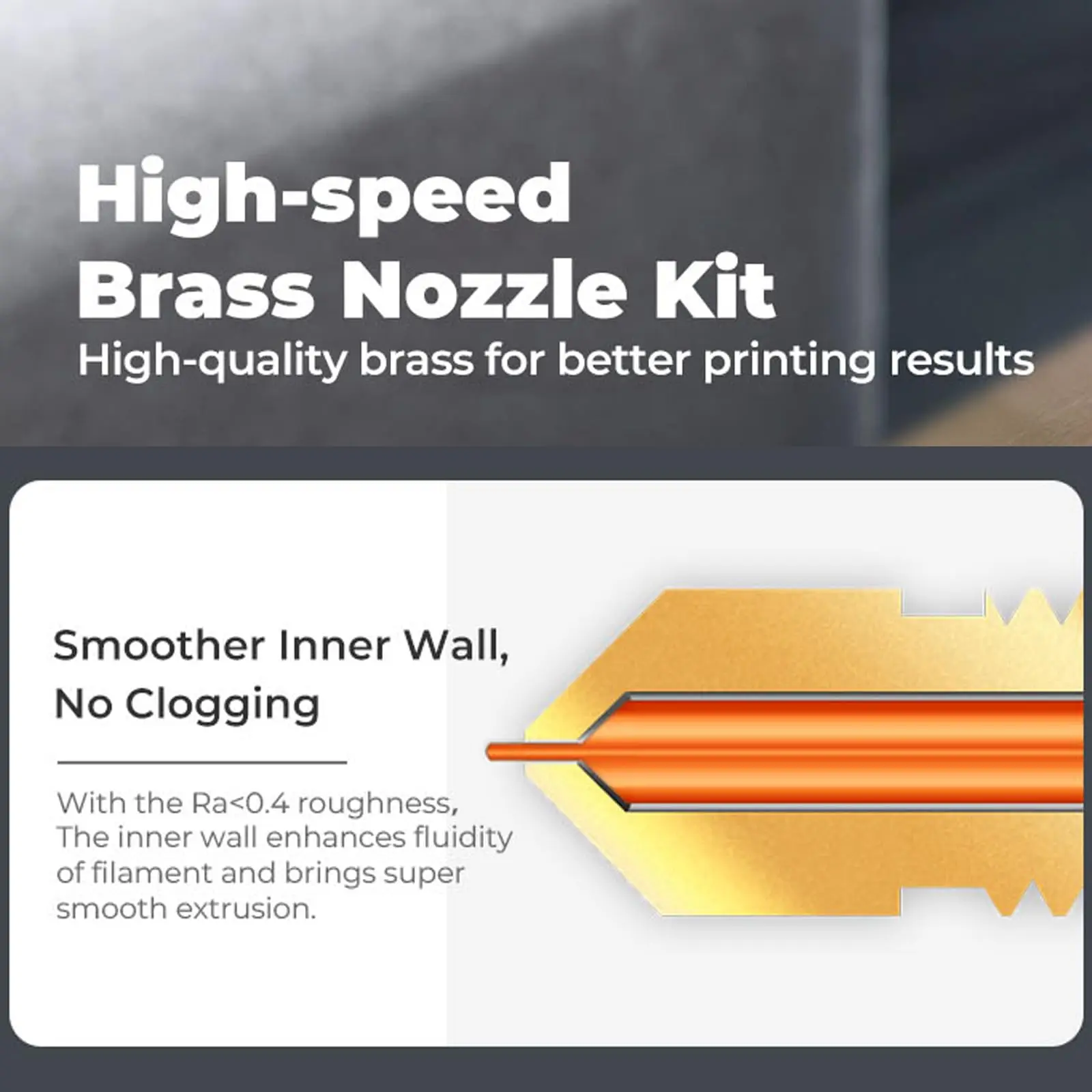 10Pcs Boxed Ender 3 V3 KE Brass Nozzle, High-Speed Nozzle Kit with Silicone Sock and Tools, for Creality K1 Max / CR-M4