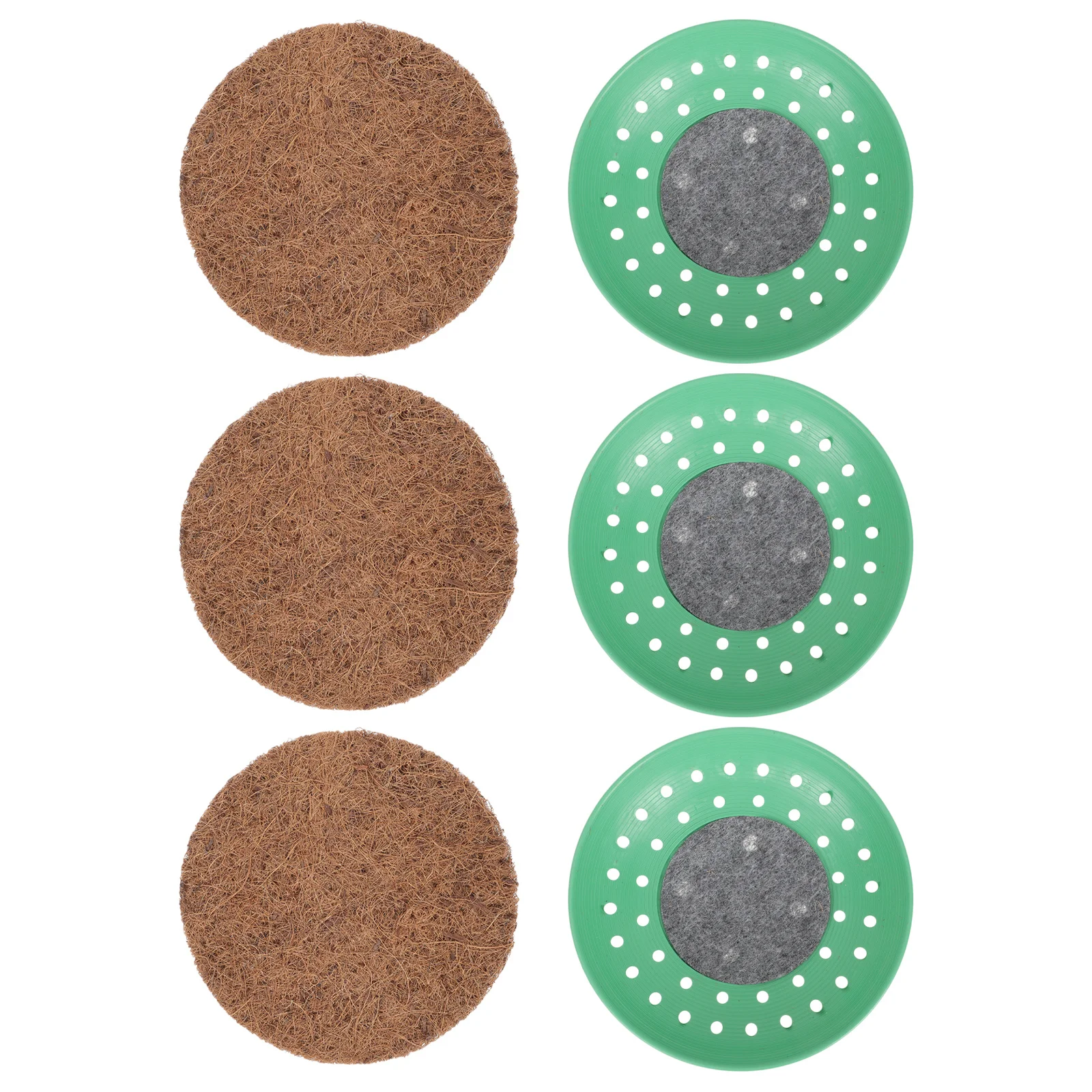 

3 комплекта натуральных пластиковых гнезд для разведения голубей, аксессуары для разведения птиц, дышащие и удобные гнезда для отдыха