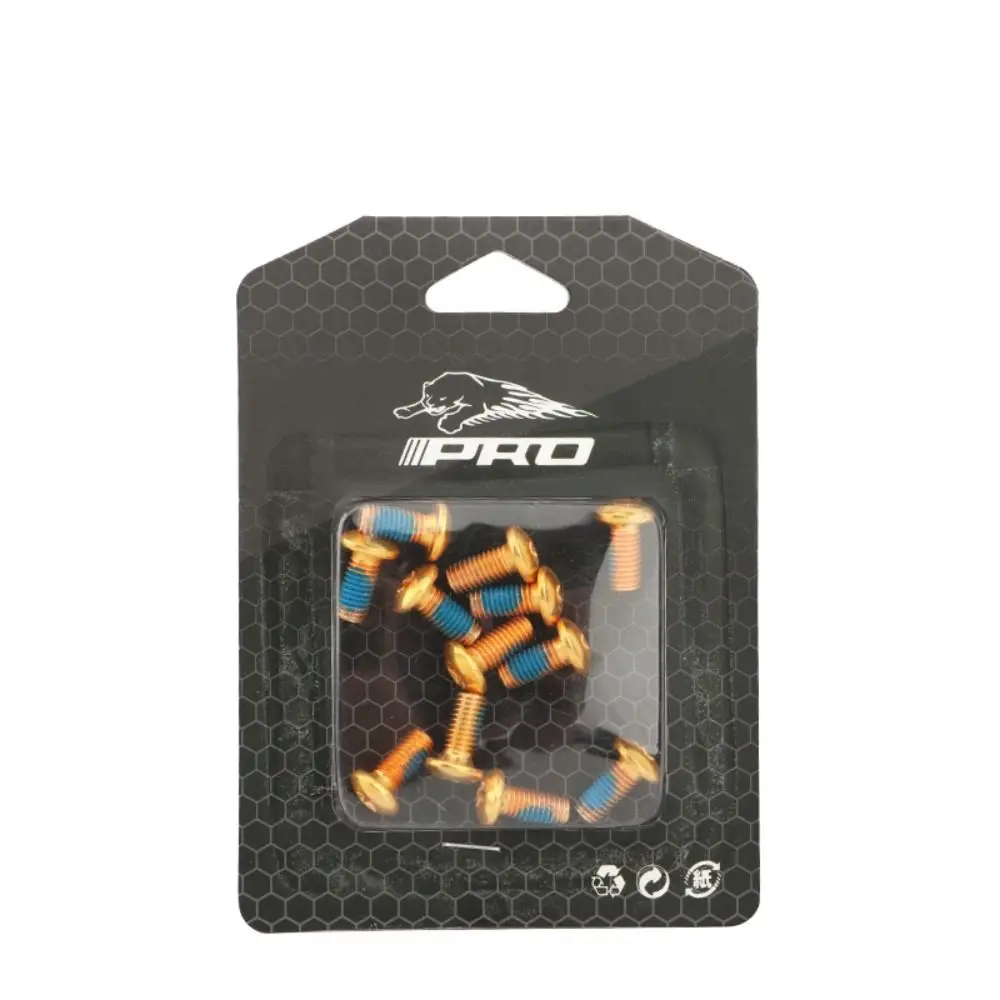

12PCS T25 Screws Bolts for A Bike Rotor Alloy Steel M5*11.5mm Bicycle Brake Handle Screw Colorful 12PCS/set Brake Rotor Screws