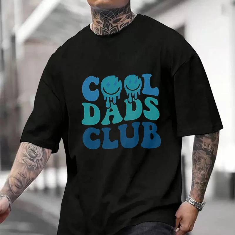

Cool Days Club Print Men's And Women's T-shirt Summer New Cotton Tee Short-sleeved Motorcycle Cycling Top