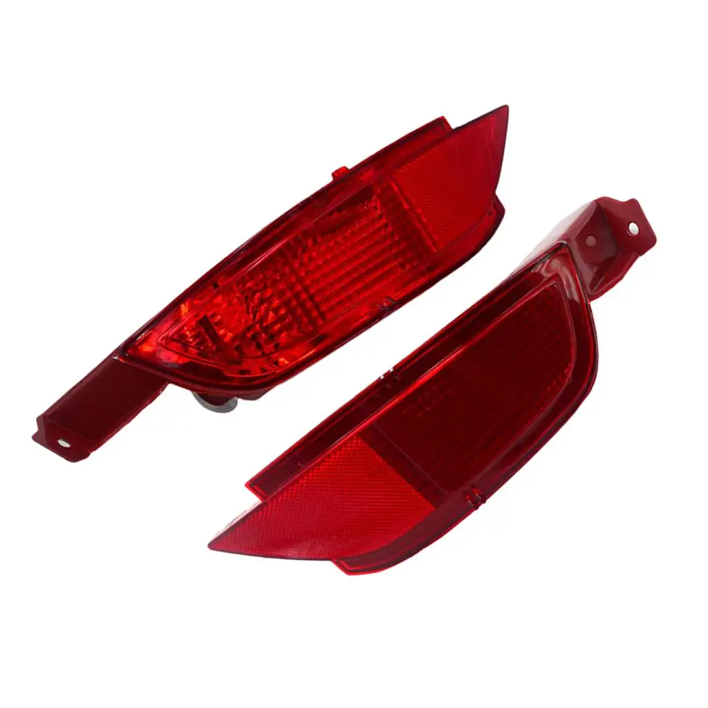 

Rear Bumper Reflector Light Kit Red ABS Plastic Replacement for Ford Fiesta Mk7 2008-2015 Mods