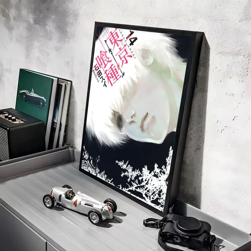 T-Tokyo Ghoul Anime-Poster-Aufkleber, HD-Gemälde, selbstklebende Kunst für Schlafzimmer, Wohnzimmer, Heimdekoration, moderne Wandaufkleber, Geschenk – Detail 5