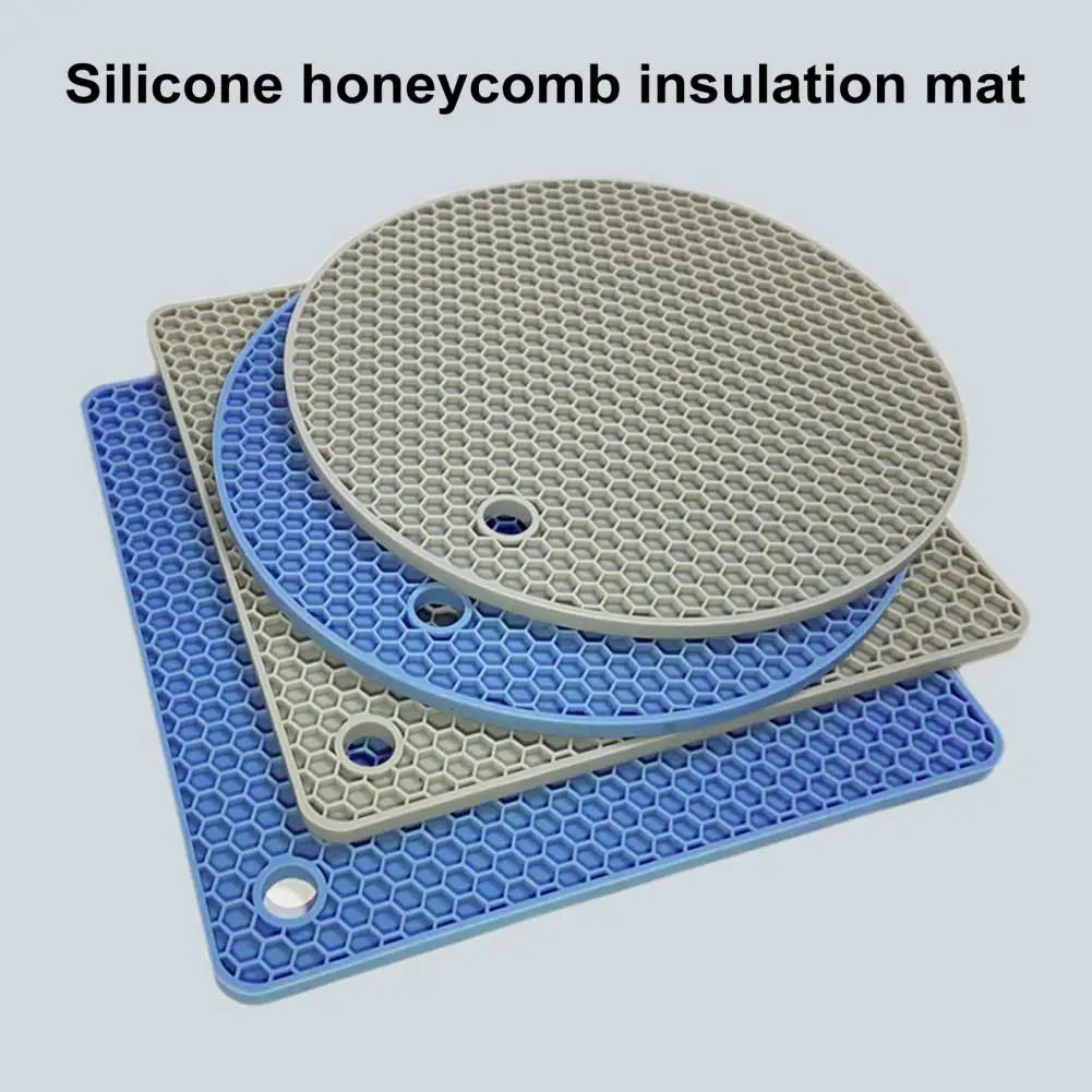 Placemat de silicone para pratos quentes, resistente ao calor, suporte para panelas, antiderrapante, ferramenta de cozinha multiuso