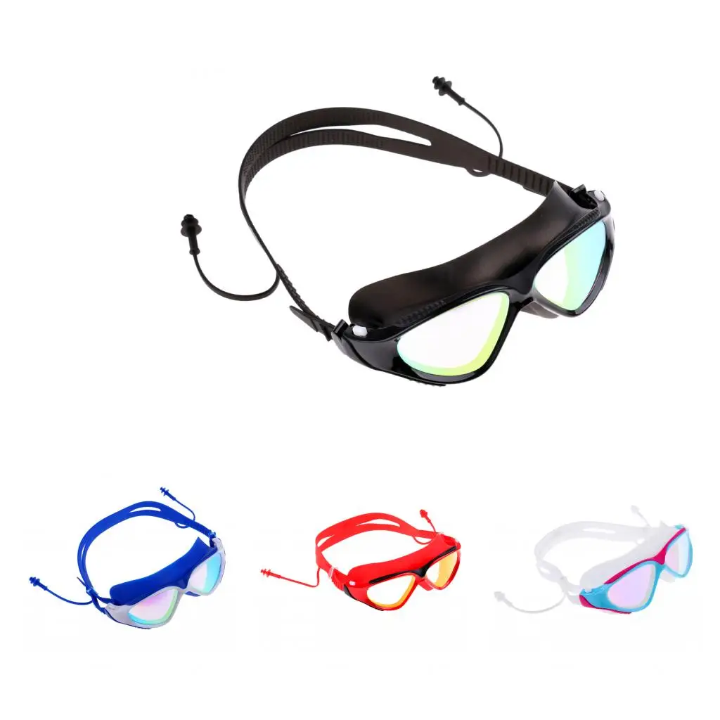 Adult Swimming Goggles Glasses Anti Fog Protection with Case