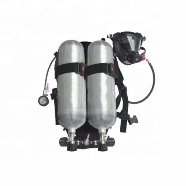 6.8*2 type breathing apparatus 2 bottles SCBA with double cylinders