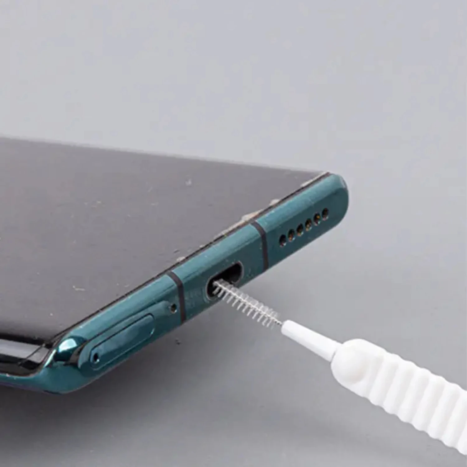 10pcs White Mobile Phone Cleaning Brush