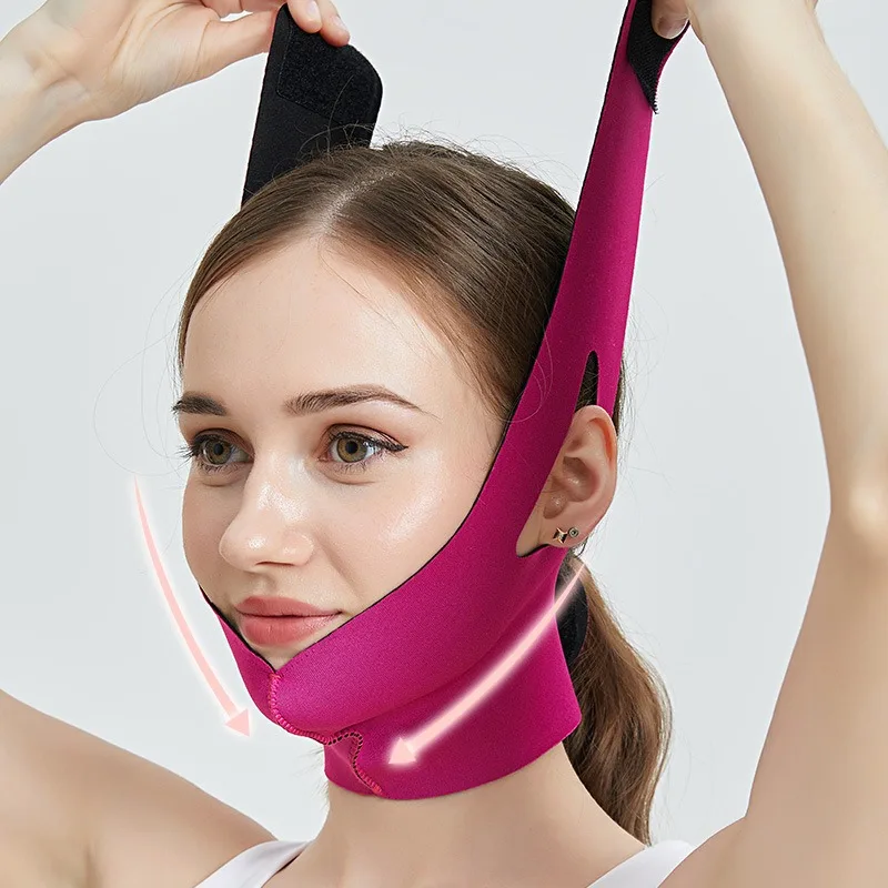 Elastic Face Slimming Bandage Women V Line Face Shaper Chin Cheek Lift Up Belt Facial Anti Wrinkle Strap Skin Care Beauty Tools