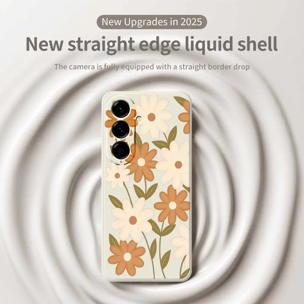Чехол для телефона Little Daisy для Samsung Galaxy S25 S24 S23 S22 S21 S20 Ultra Plus S10 Plus S24FE S23FE S22FE S21FE S20FE Soft Cover