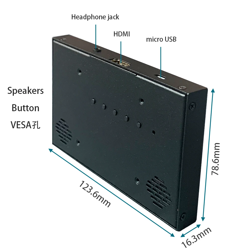 IPS Portátil 5 Polegadas Touchscreen, Mini Painel de Tela Sensível Ao Toque Capacitivo, 800x480, Full HD, HDMI, Monitor de Jogos, 5 Pontos