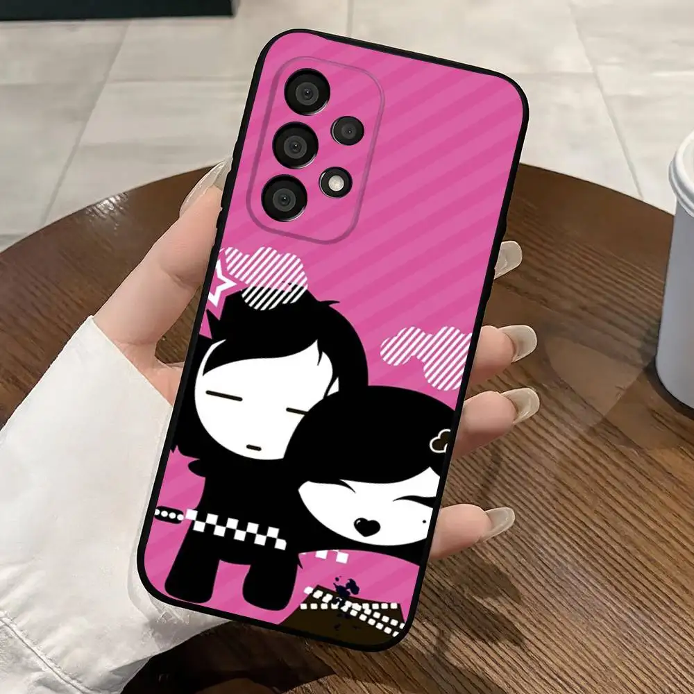 Love Black and Cute Emo Black Protective Cell Cover For Samsung S26 25 24 23 22 21 20 10 10E Plus FE Ultra Note Soft case - view 3