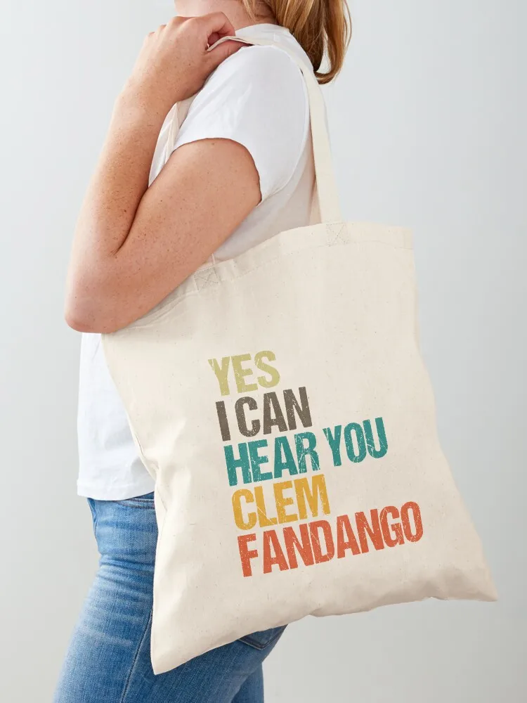 

Yes I Can Hear You Clem Fandango Retro Vintage Tote Bag Reusable bags shopper bags for women tote bag Canvas bag for women