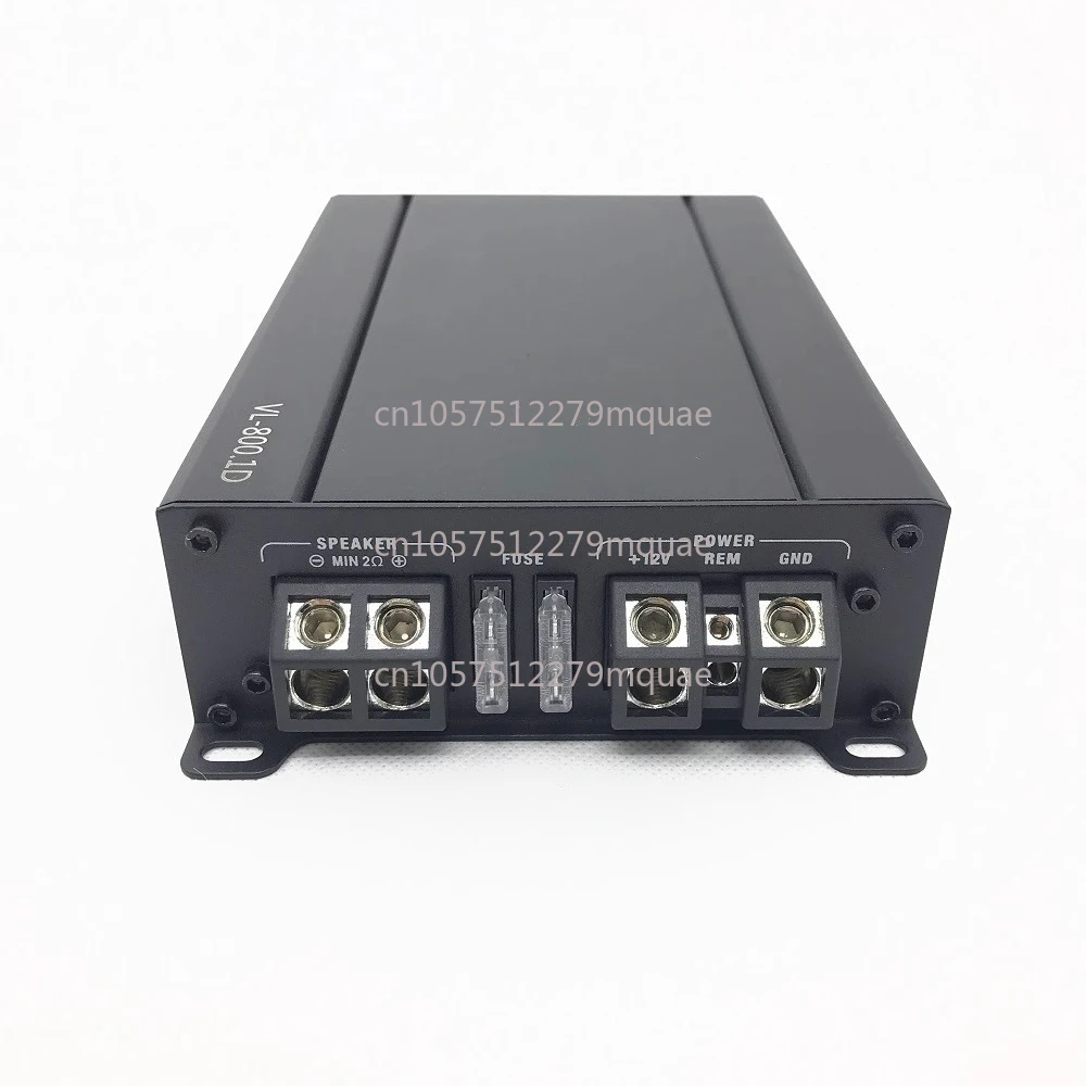 Class D 800W Vehicle Single-channel Digital Dual Voice Coil Overweight Pure Bass Special Push Passive Subwoofer Power Amplifier