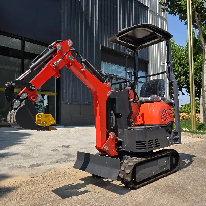 0.8T 800 كجم حفارة صغيرة مجنزرة هيدروليكية حفار صغير آلة حفر صغيرة مع المرفقات #1