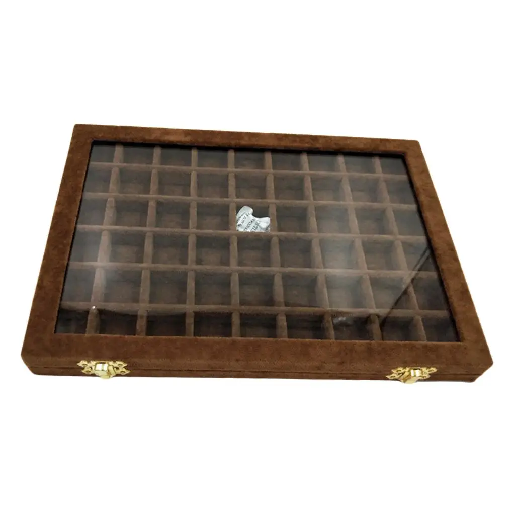 Caja de exhibición de Joyas, estuche de almacenamiento de cuentas de diamantes de piedras preciosas, collar