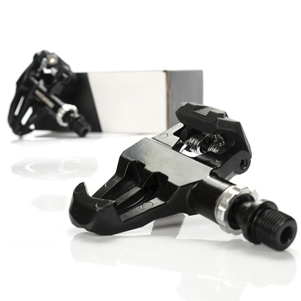 

1 Pair Aluminum Alloy Self-Locking Bike Pedals Anti-Slip Lock Pedal Cycling Foot Pegs Accessories for Road Bicycle