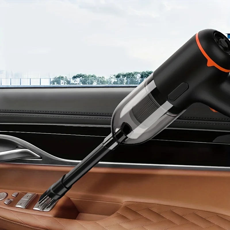 Mini Car Vacuum Cleaner Wireless Handheld Portable Auto Vacuum Blower 2-in-1 Compressed Air Duster Machine for Car Interior Home