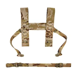 Tactical SS Fat Strap MK4 Laser Cut H-Strap MK4 MK5 34A Multicam Chest Strap Airsoft Chest Rig Chest Hanging Shoulder Strap Gear