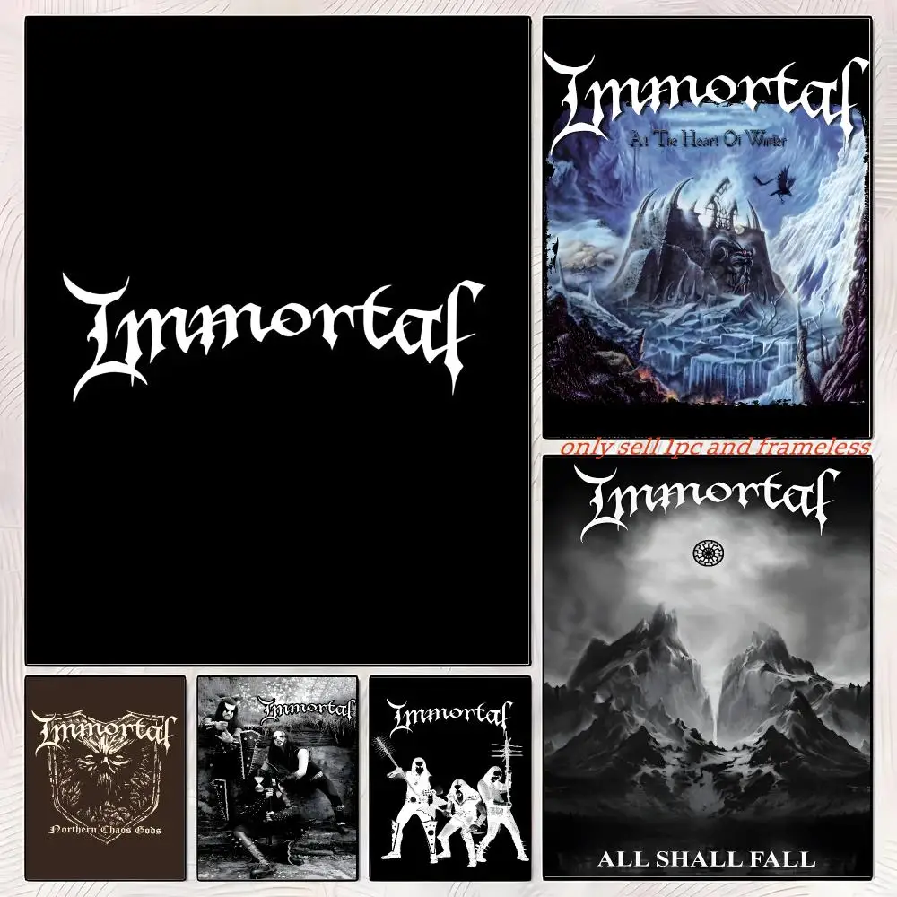 IMMORTAL Northern Chaos Gods' CD Poster Gift with prints Home bedroom living room decoration promotion and display