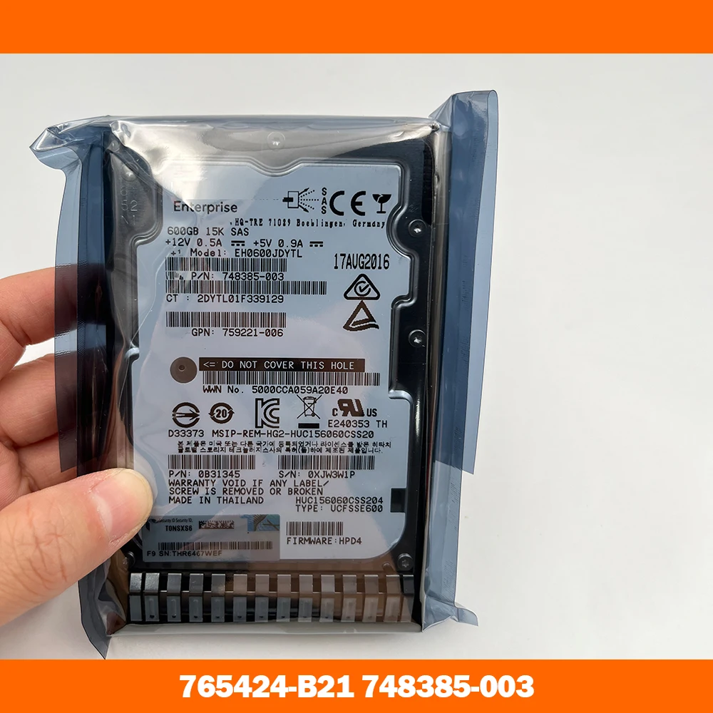 

Server HDD 765424-B21 748385-003 600G SAS 15K 2.5''