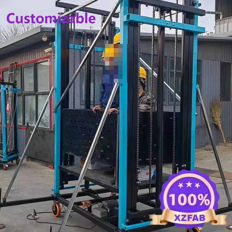 Factory Direct 2026 Mobile hydraulic lift indoor and outdoor decoration remote control lifting platform scaffolding lifting fold