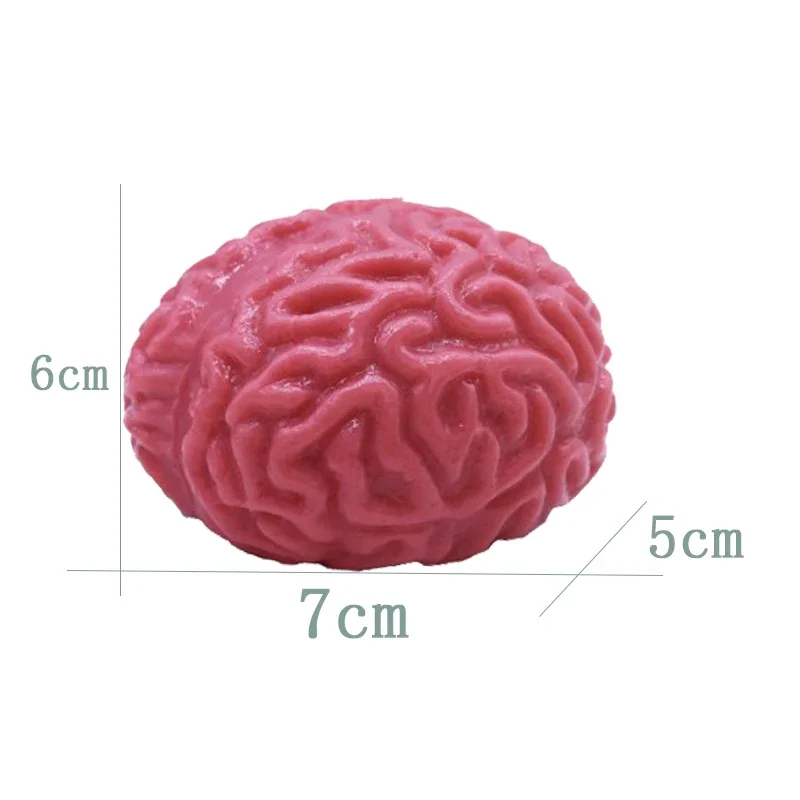 Antistress Toys Novelty Brain Toy Squeezable Relieve Stress Ball Squishy Brain Toy Halloween Decor