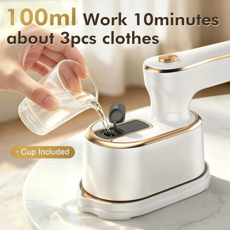 Portable Foldable Steam Iron 1000W High Power Clothes Hanging Ironing Machine Home Travel Steam Iron Ironing Machine 100ML