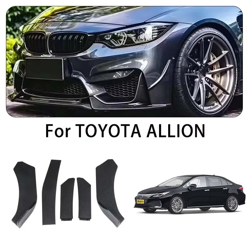 For TOYOTA ALLION body kits 5-Segment Adjustable Front Bumper Lip Splitter Body Kit