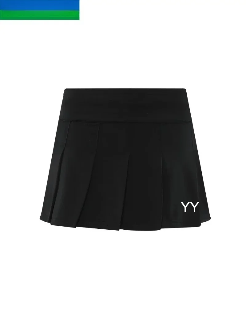 2025 New YY Badminton Skirt Tennis Skirt 220100BCR Anti-exposure Breathable Quick-drying Slim Style Fitness Sports Skirt
