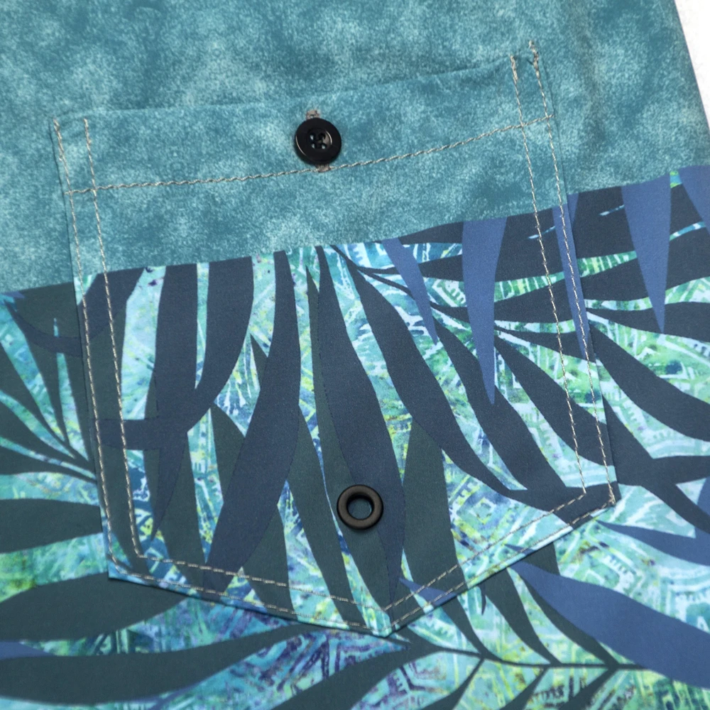 Nieuwe Zomer Heren Boardshort Met Blad Bedrukt 4-weg Stretch Sneldrogende Waterdichte Dunne Strandshort Surf Zwembroek In De Kofferbak Bermuda