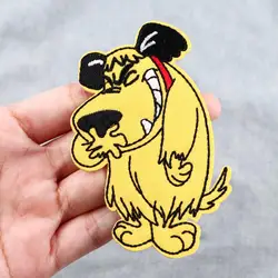 Divertente ricamo cane Patch cartone animato animale Patch carino ferro sulle toppe per abbigliamento Patch sui vestiti Jeans cucire adesivi