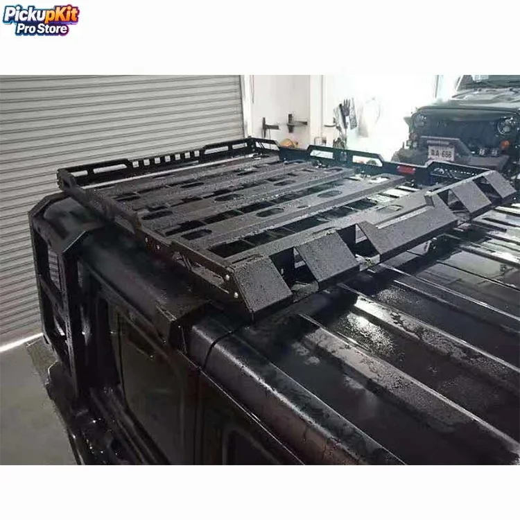 

Heavy Duty Steel Roof Rack Cargo Luggage Carrier for Wrangler JK JL 2/4 Door Off - Road