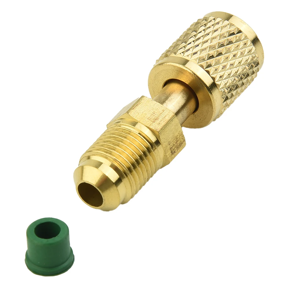 1ชิ้นอะแดปเตอร์ตัวผู้5/16 x F1/4 SAE สำหรับ A IR เครื่องปรับอากาศ S R32ระบบทำความเย็น R410a ท่อปั๊มสูญญากาศ Couplers ชิ้นส่วนมือถือ