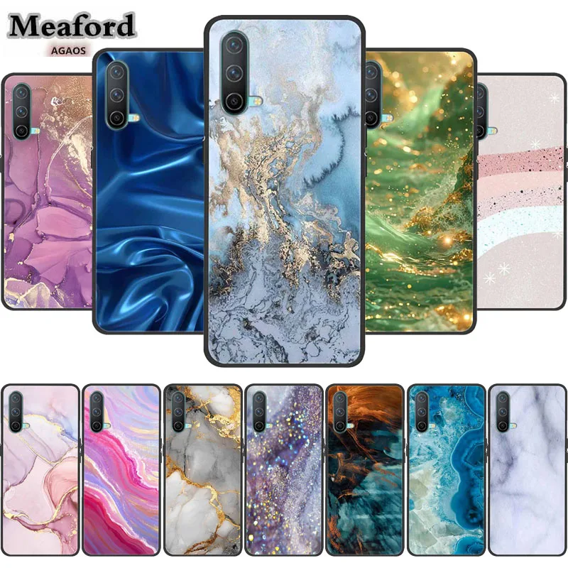 Marble Phone Cover For OnePlus Nord CE5 CE4 CE 5 4 Soft Silicone TPU Case for Fundas Back Casing Colourful Protector Bumper Capa