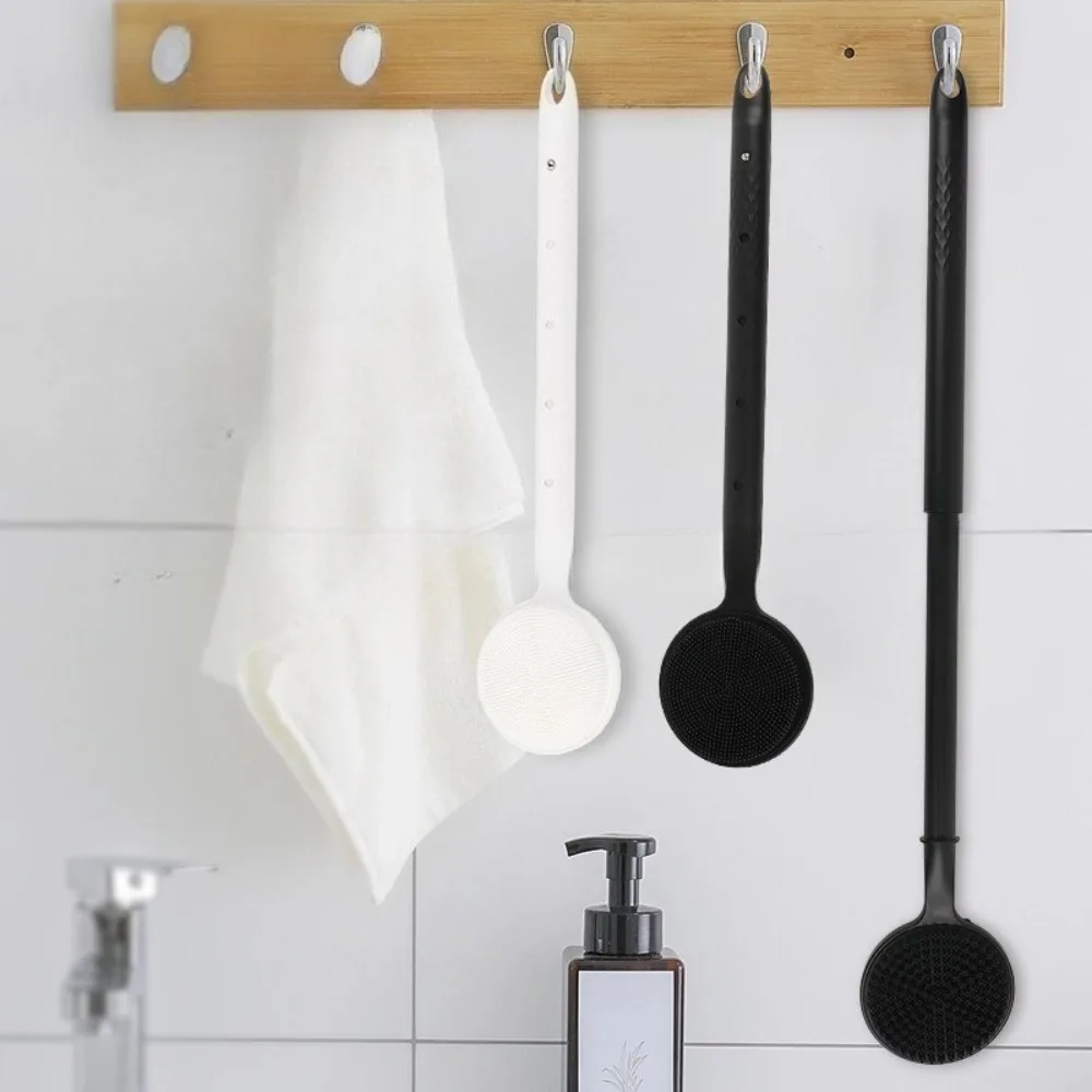 

Telescopic Adjustable Long Handle Double Sided Shower Brush Silicone Back Scrubber For Shower Bath Body Brush Deep Clean