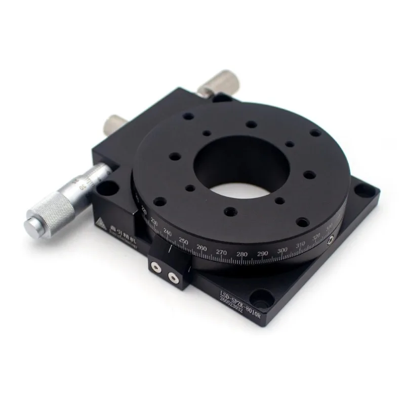 Manual Precision Hollow Rotary Stage 360 Degree Angle Adjustment Platform Industrial Positioning Tool