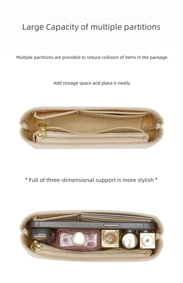 Bag Organizer Insert for Longchamp mini Bag Support Purse Insert Handbag Liner Bags Accessories