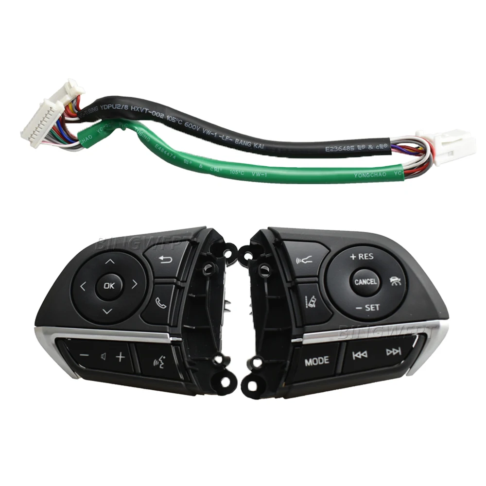 High quality Steering Wheel Cruise Control Buttons Switch With Frame For Toyota Corolla Levin RAV4 RAV 4 2019-2023