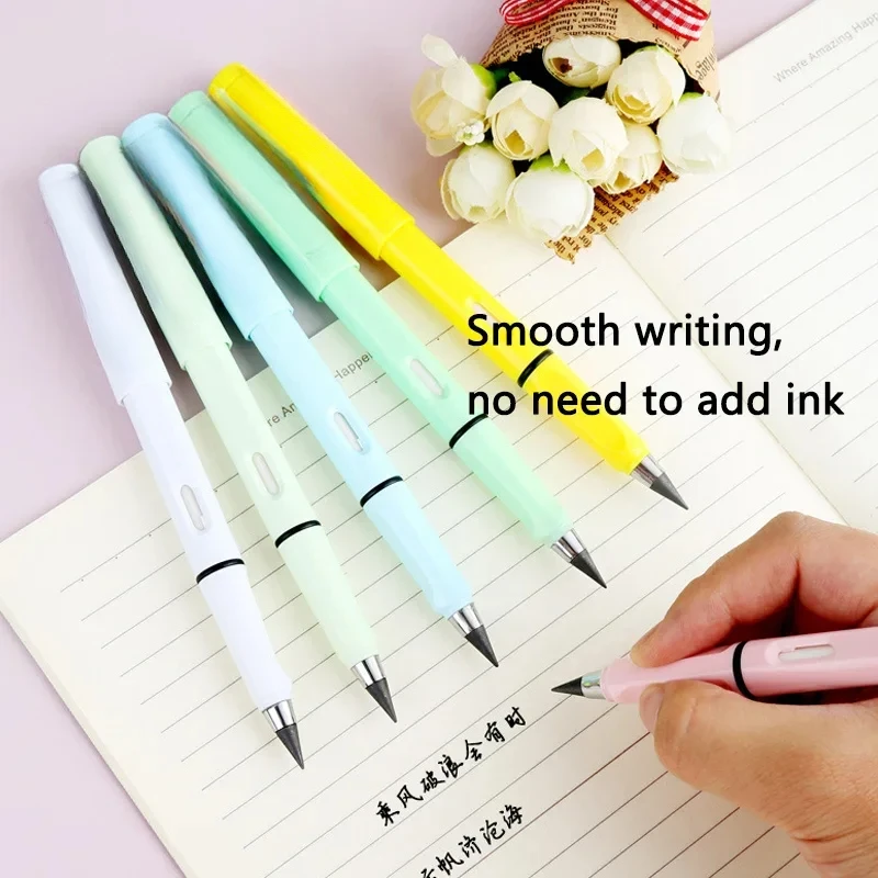 10 Pcs/Set Unlimited Eternal new Pencil No Ink Writing Magic Pencil for Writing Art Sketch Stationery kawaii pen school supplies