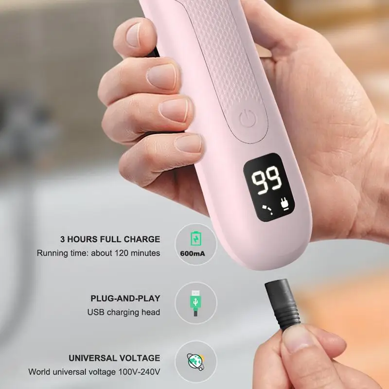 ماكينة حلاقة كهربائية صغيرة للرجال ، آلة تشذيب الشعر المقاومة للماء ، ماكينة حلاقة آمنة لاسلكية ، أدوات تجميل اللحية #4