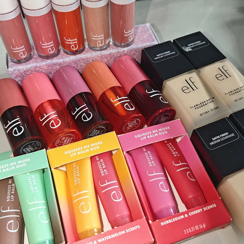 Elf Brand Gel Texture Moisturizing Non Sticky Fruit Lipstick Matte Natural Water Feeling Light Texture Liquid Powder Blusher
