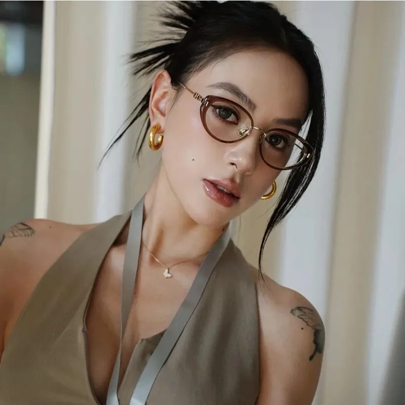 

BETSION Luxury Cat Eye β Titanium & TR90 Eyeglass Frame Vintage Flexible Temple Spectacle Frame Women Eyewear Glasses #12008