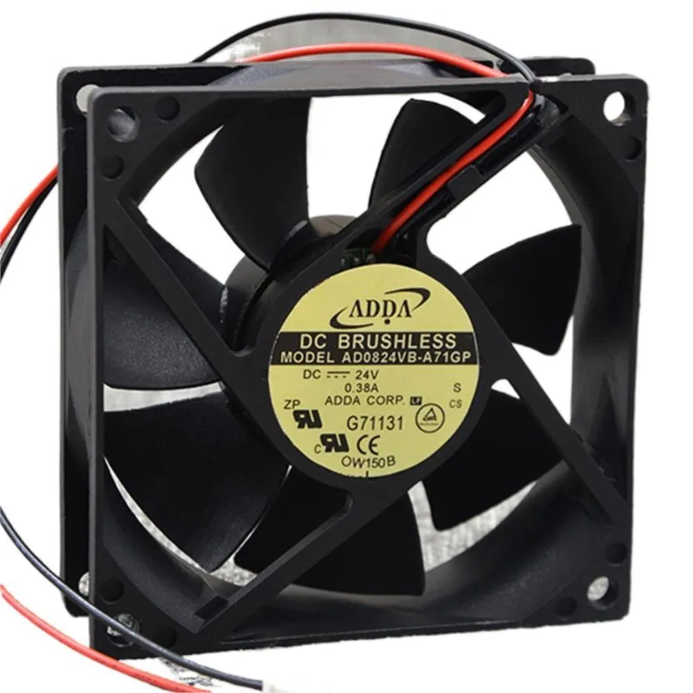 AD0824VB-A71GP For ADDA 8025 DC 24V 0.38A cooler Frequency Cooling Fan