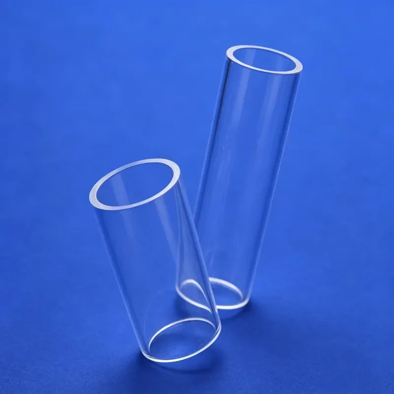 High Purity Fused Quartz Glass Tube Transparent Cylindrical Pipe Heat Resistant Industrial Laboratory Equipment Custom Size