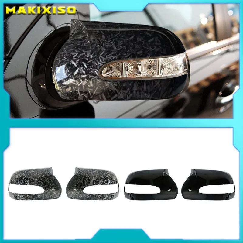 

2 PCS For Mercedes Benz W164 ML Class 2005 2006 2007 2008 2009 Side Wing Mirror Covers Caps Carbon Look