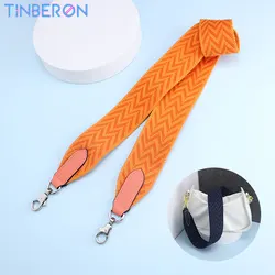 Tinberon-女性用の高品質キャンバスバッグ,ワイドショルダーストラップ,交換用ストラップ,ハンドバッグアクセサリー